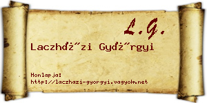 Laczházi Györgyi névjegykártya